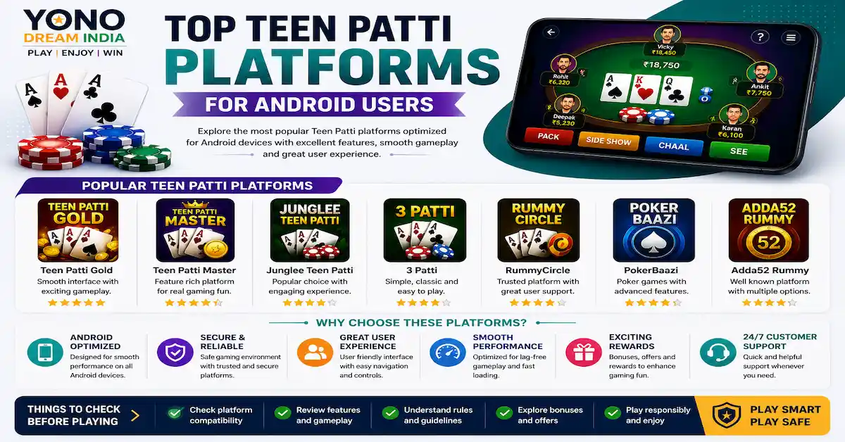 Top Teen Patti Platforms for Android Users