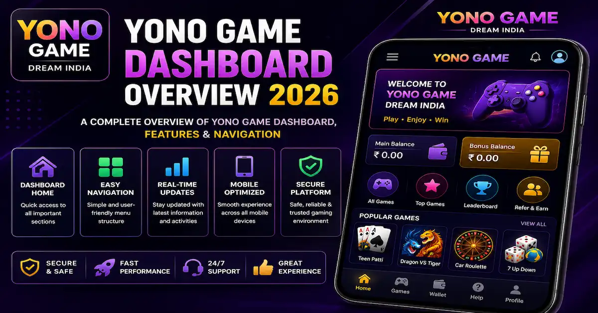 Yono Game Dashboard Overview 2026